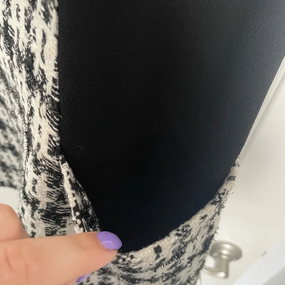 BCBGeneration Black and White Tweed Mini Dress - Picture 5 of 5